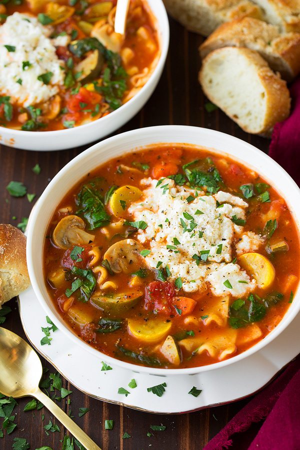 Vegetable Lasagna Soup
