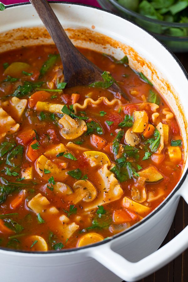 Vegetable Lasagna Soup | Cooking Classy