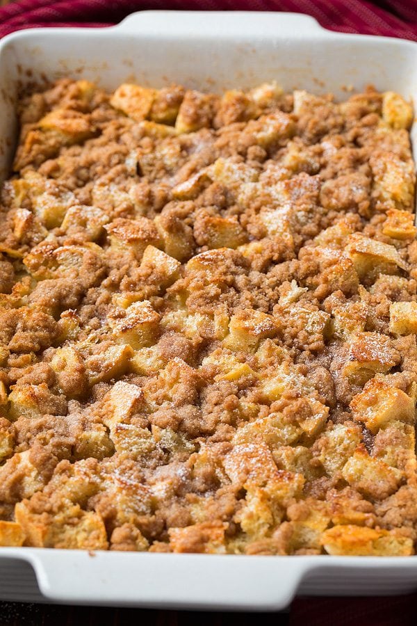French Toast Casserole in baking dish