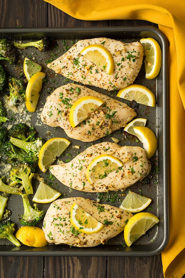 Sheet Pan Lemon Chicken with Parmesan Roasted Broccoli | Cooking Classy