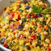 Moroccan Couscous with Roasted Vegetables