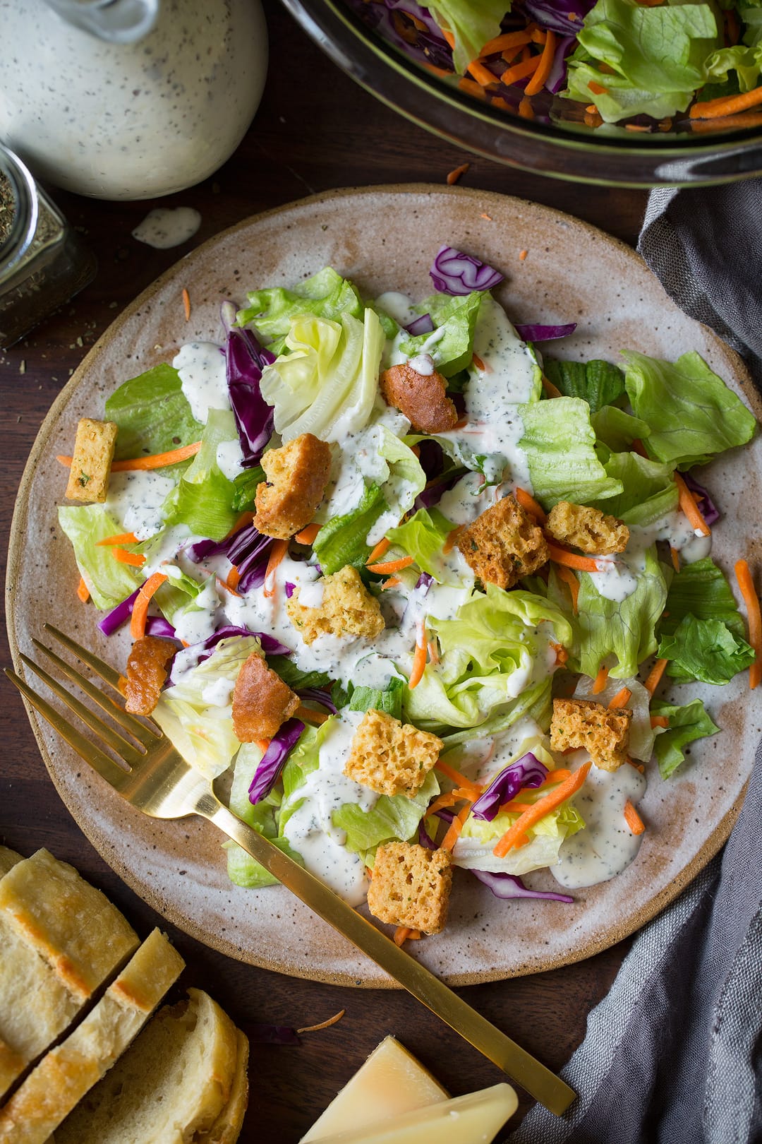 Creamy Pesto Salad Dressing