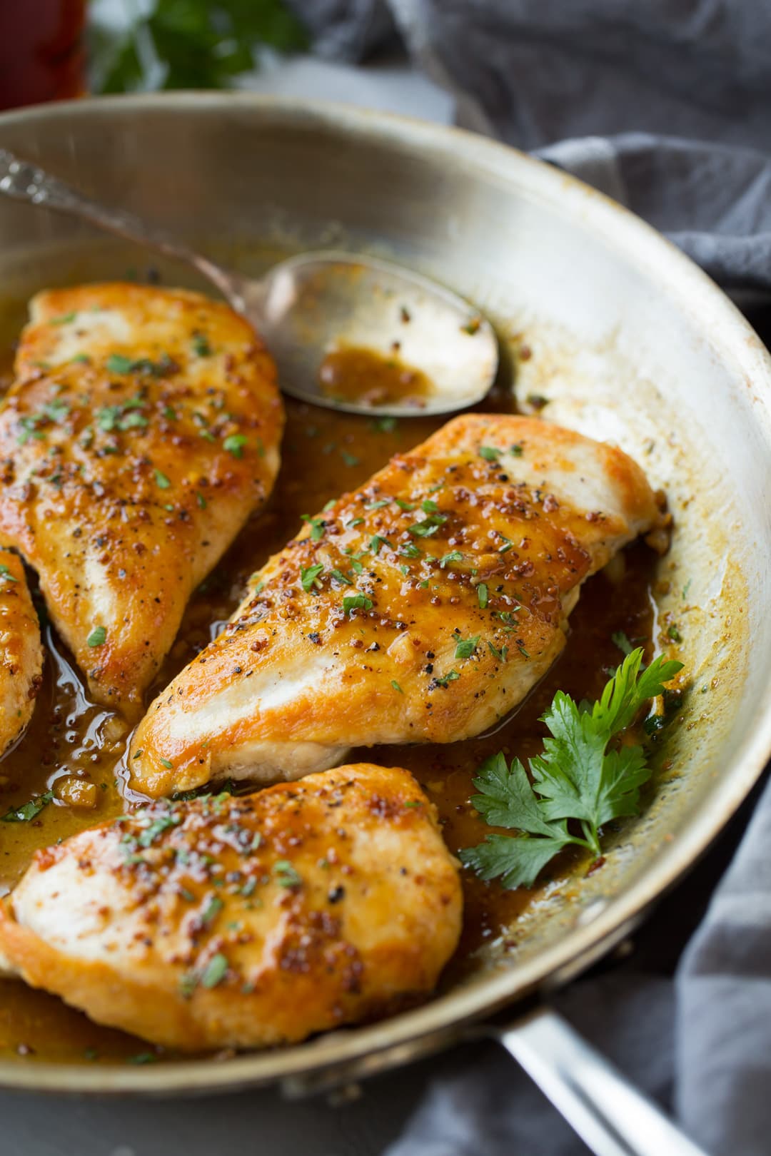 Maple Mustard Skillet Chicken