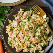 One Pan Creamy Chicken and Rice
