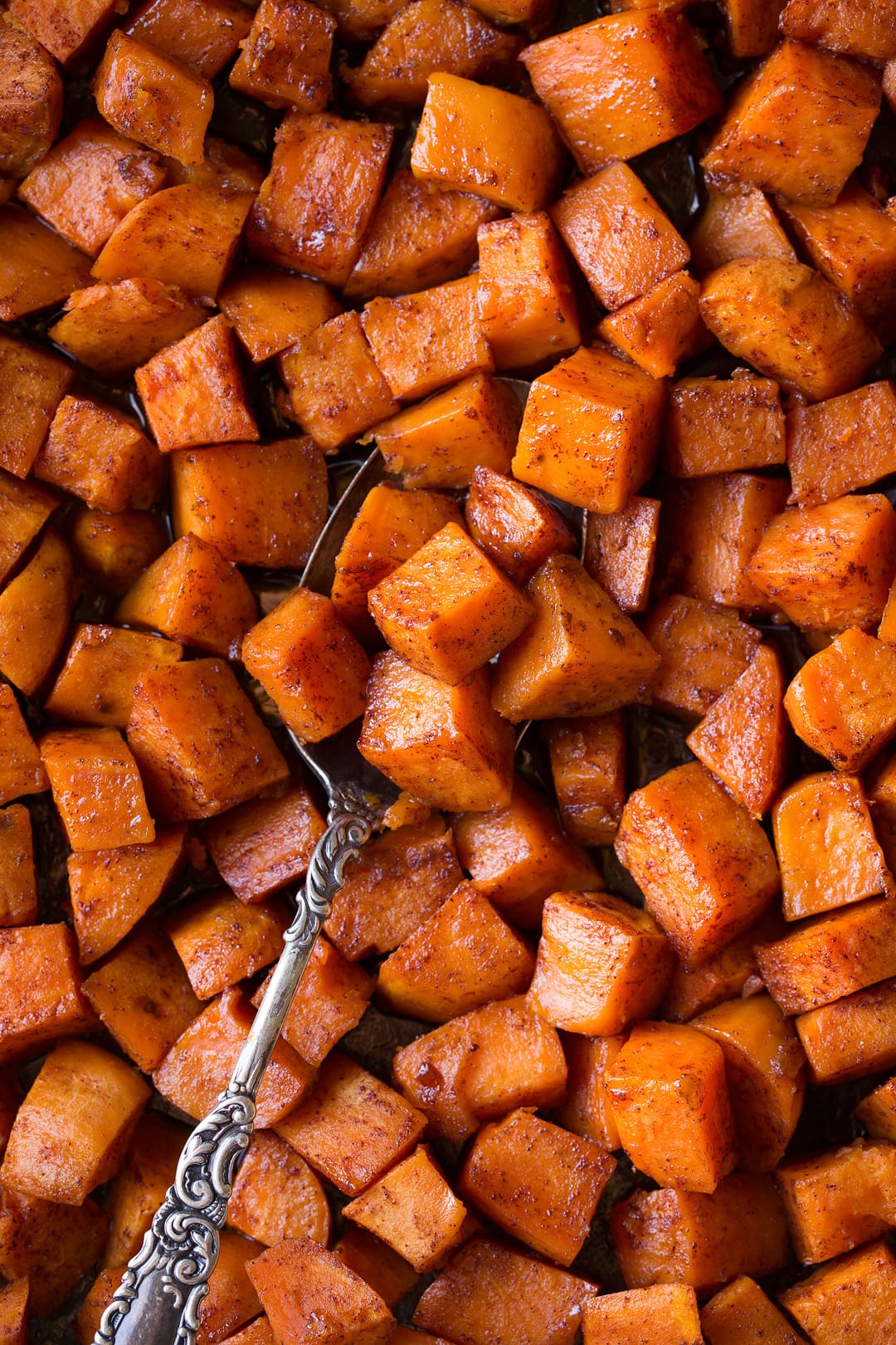 Cinnamon Honey Butter Roasted Sweet Potatoes 
