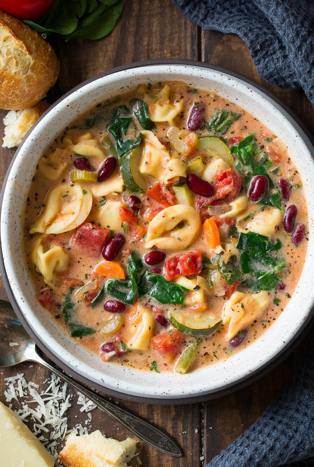 Creamy Tortellini Minestrone