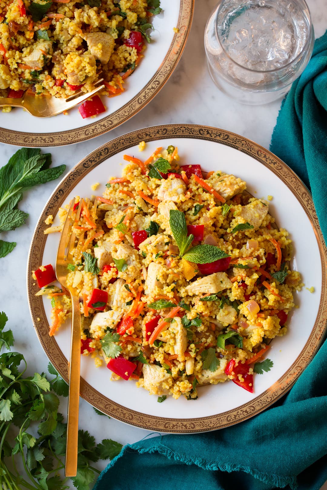 One Pan Moroccan Chicken and Couscous