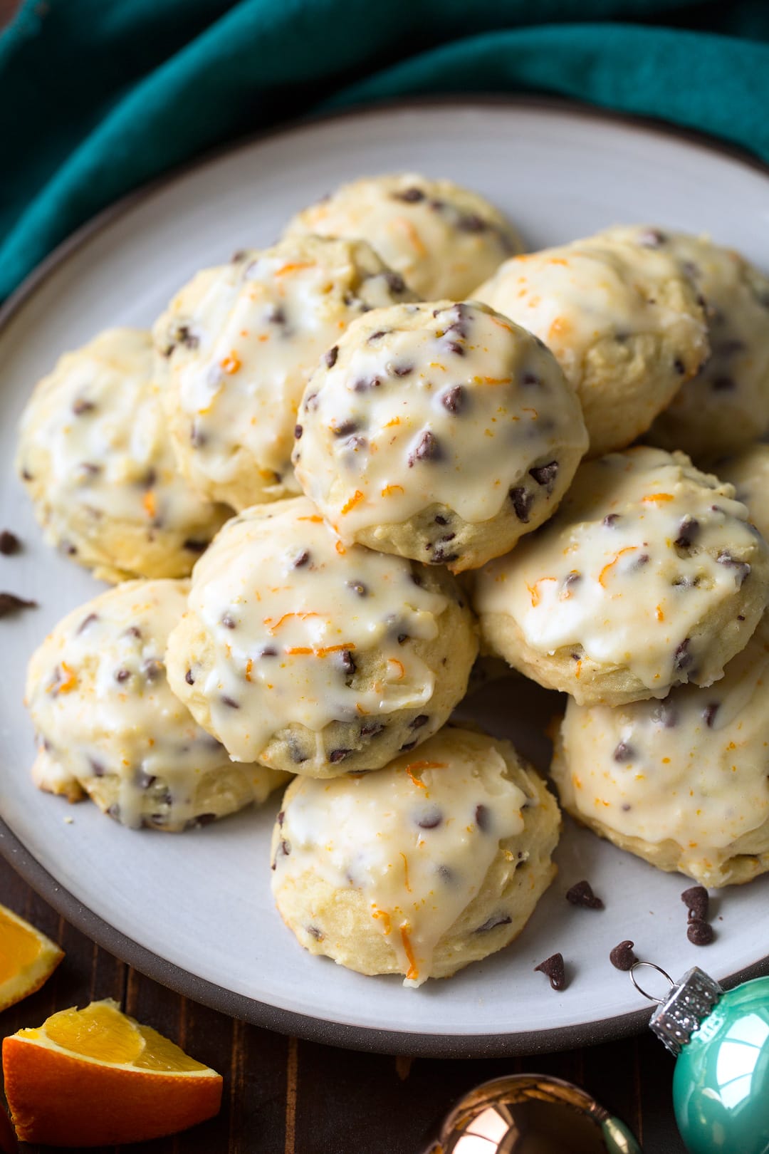 Orange Chocolate Ricotta Cookies