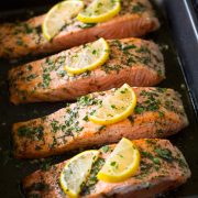 Salmon Roasted in Butter