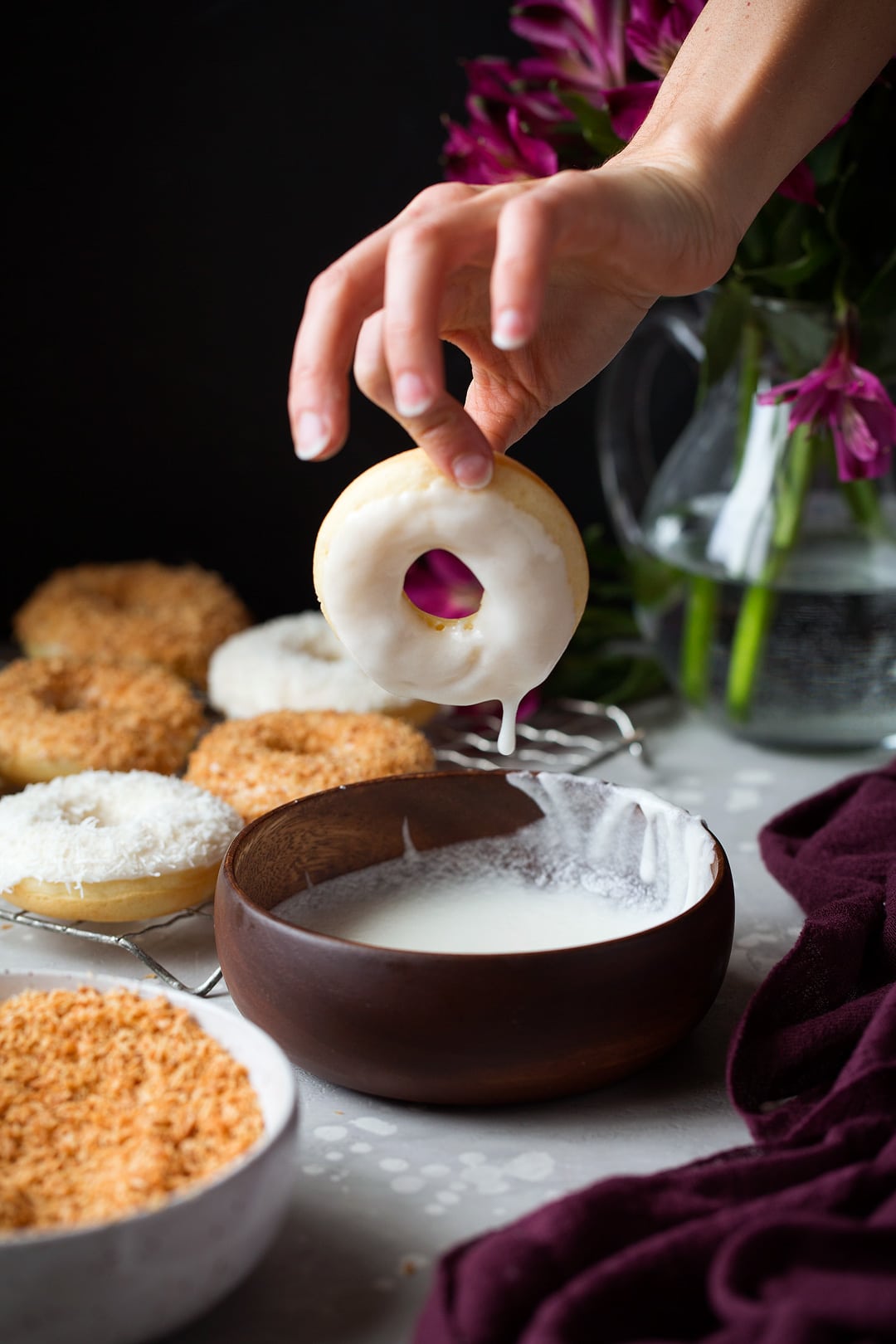 Baked Coconut Donuts