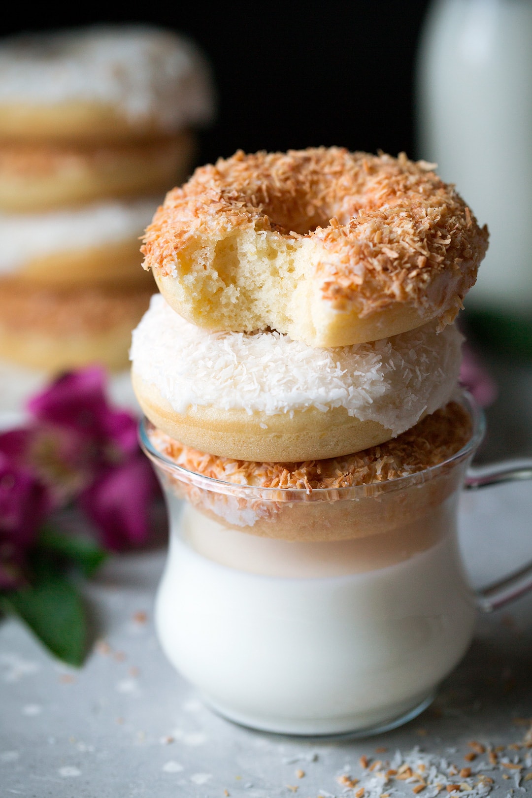 Baked Coconut Donuts