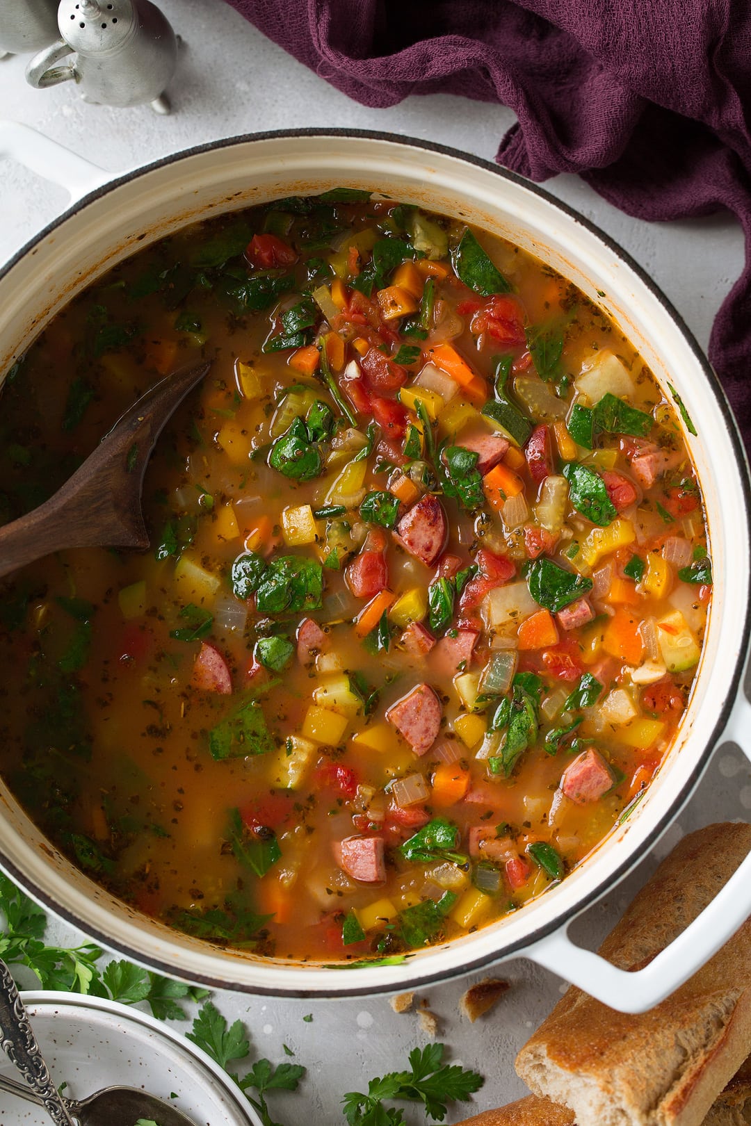 Smoked Sausage Vegetable Soup