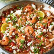 Greek Shrimp with Tomatoes and Feta