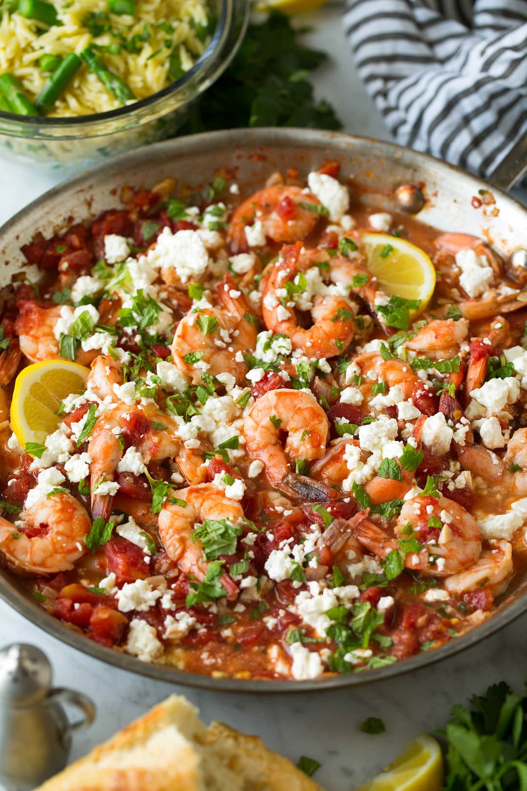 Greek Shrimp with Tomatoes and Feta