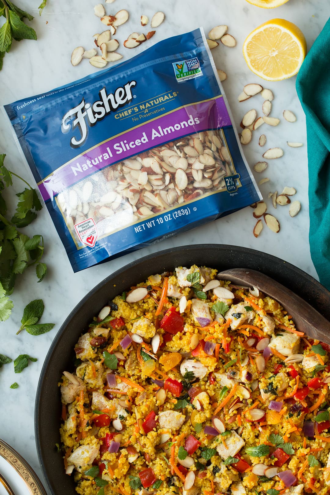 One Pan Moroccan Chicken and Couscous