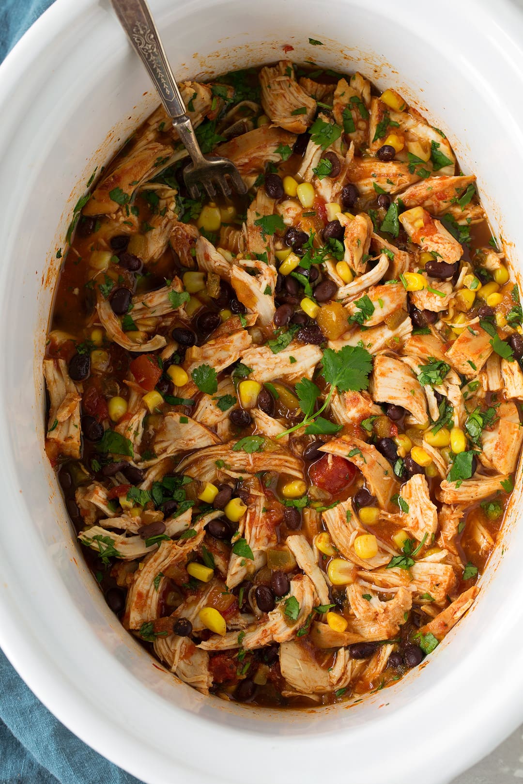 Slow Cooker Mango Salsa Chicken with Coconut Rice