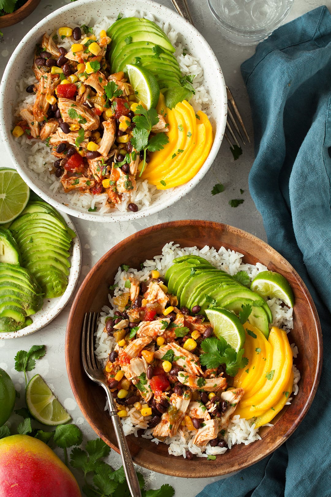 Slow Cooker Mango Salsa Chicken with Coconut Rice