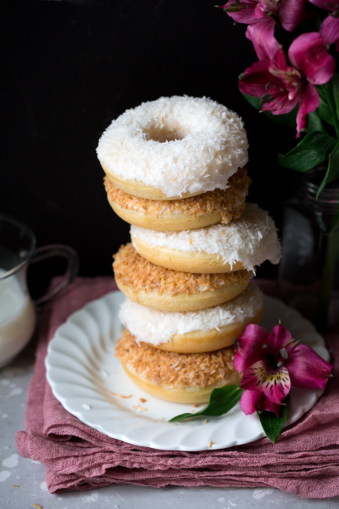 Baked Coconut Donuts