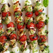 Caprese Chicken Kebabs