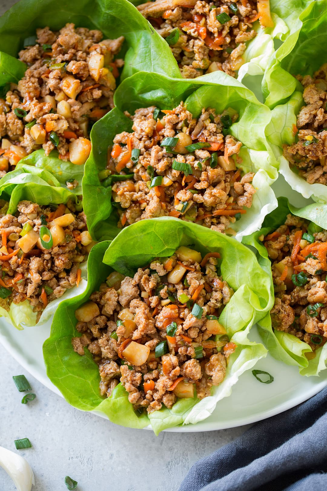 20 minute pf chang's lettuce wraps on a plate