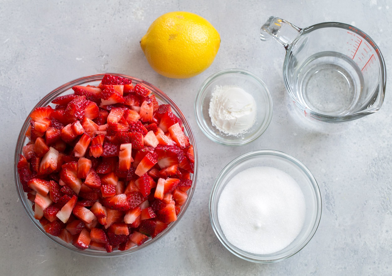 Strawberry Syrup Ingredients