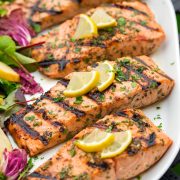 Grilled Lemon Garlic Herb Salmon