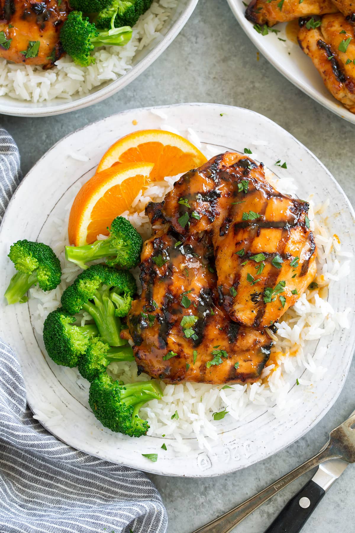 Sticky Honey Orange Grilled Chicken