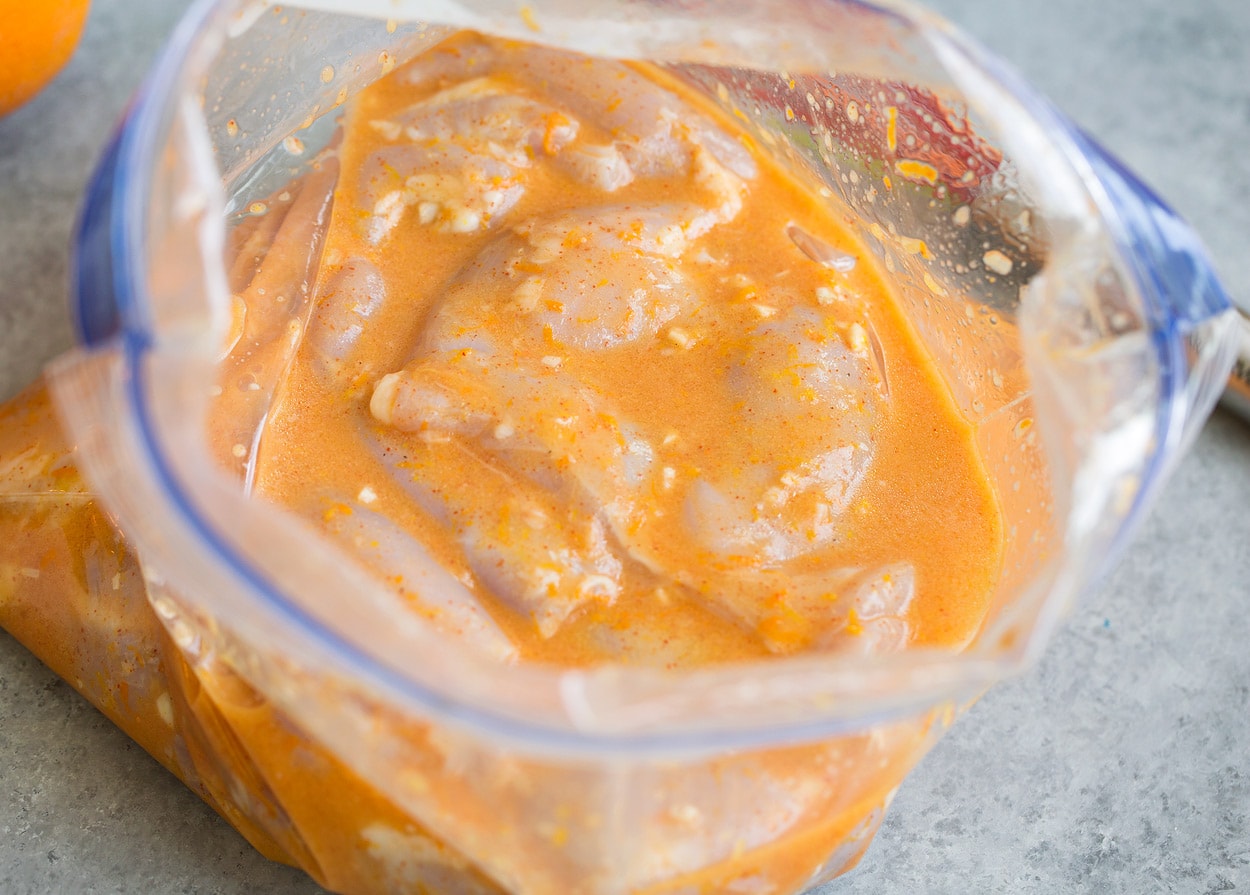 Sticky Honey Orange Grilled Chicken