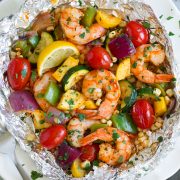 Shrimp and Veggie Foil Packs