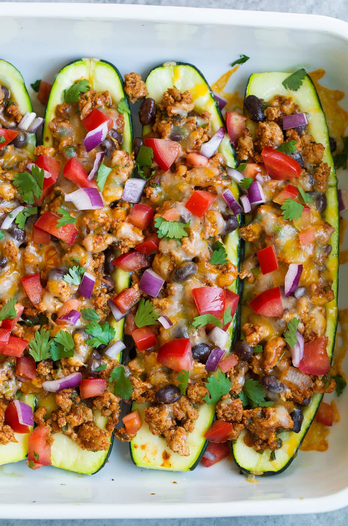 Taco Zucchini Boats
