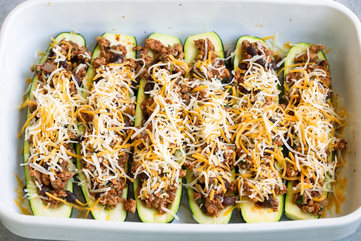 Taco Zucchini Boats