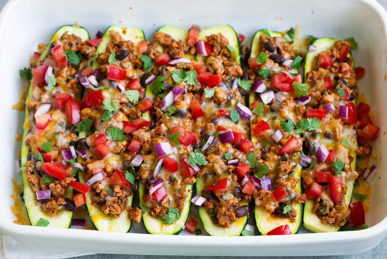 Taco Zucchini Boats