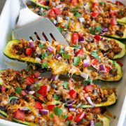 Taco Zucchini Boats