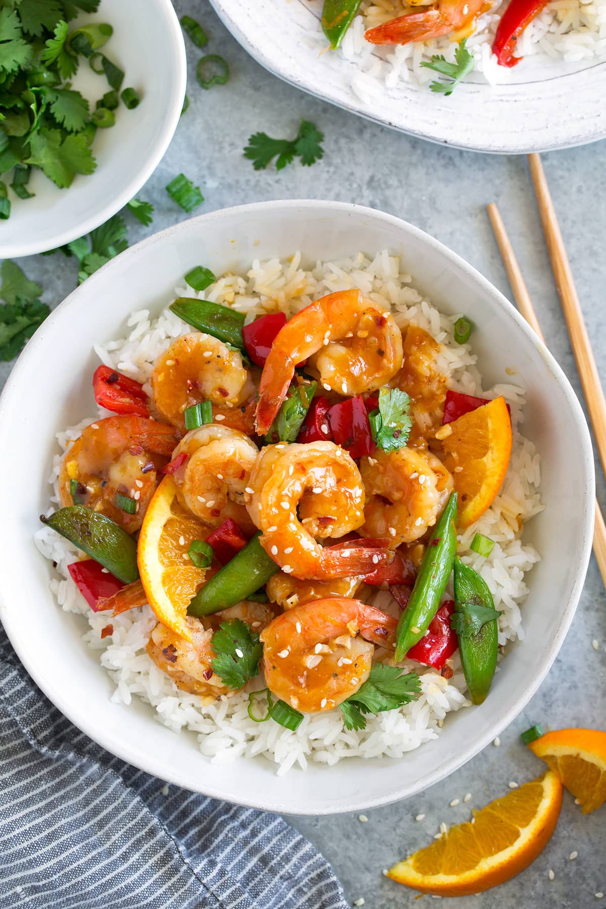 Orange Garlic Shrimp