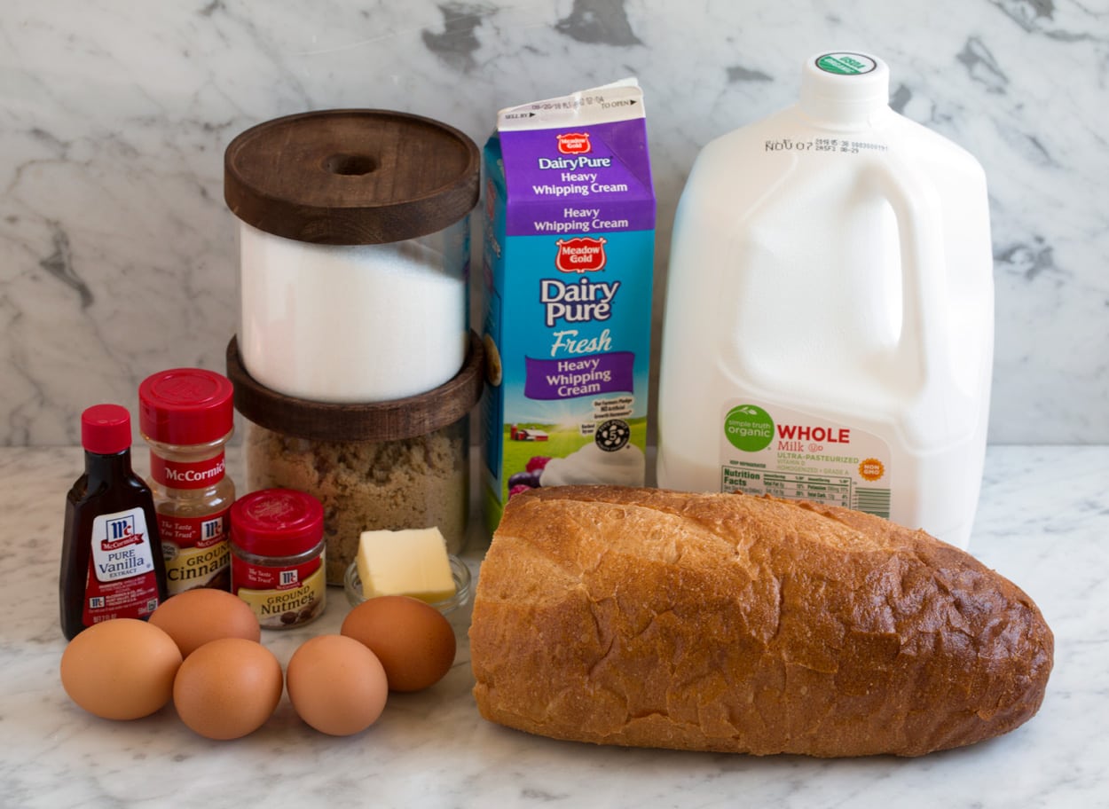 bread pudding ingredients