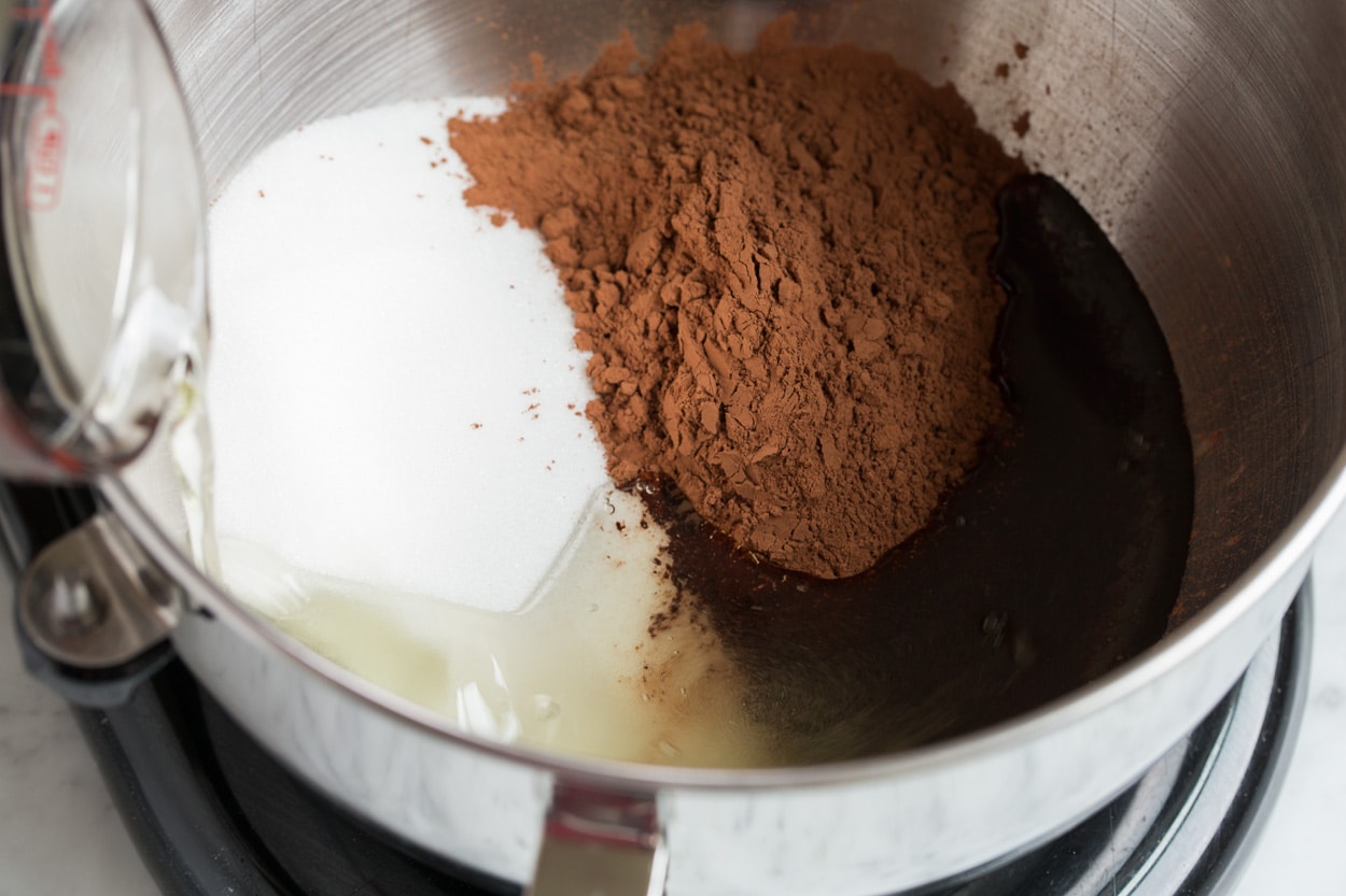 Showing how to make Andes Mint Cookies