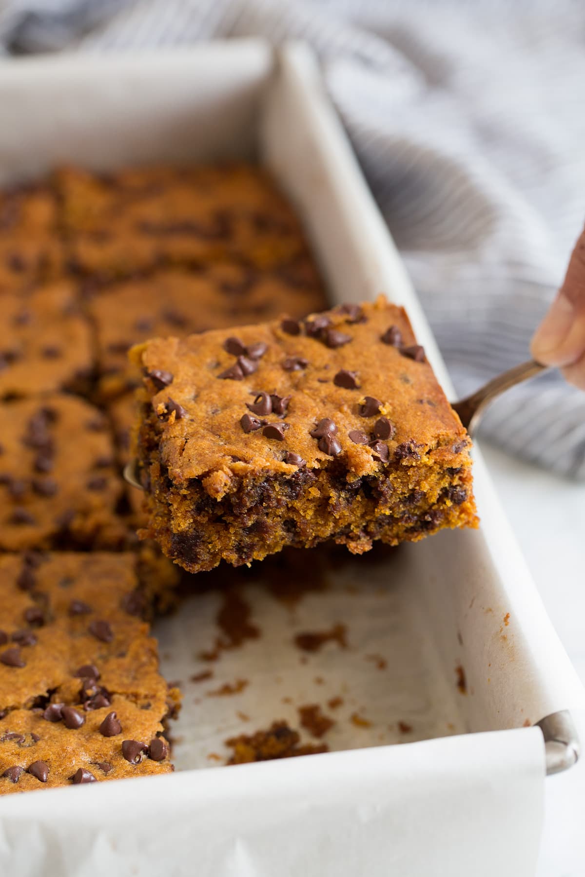 Pumpkin Chocolate Chip Bars