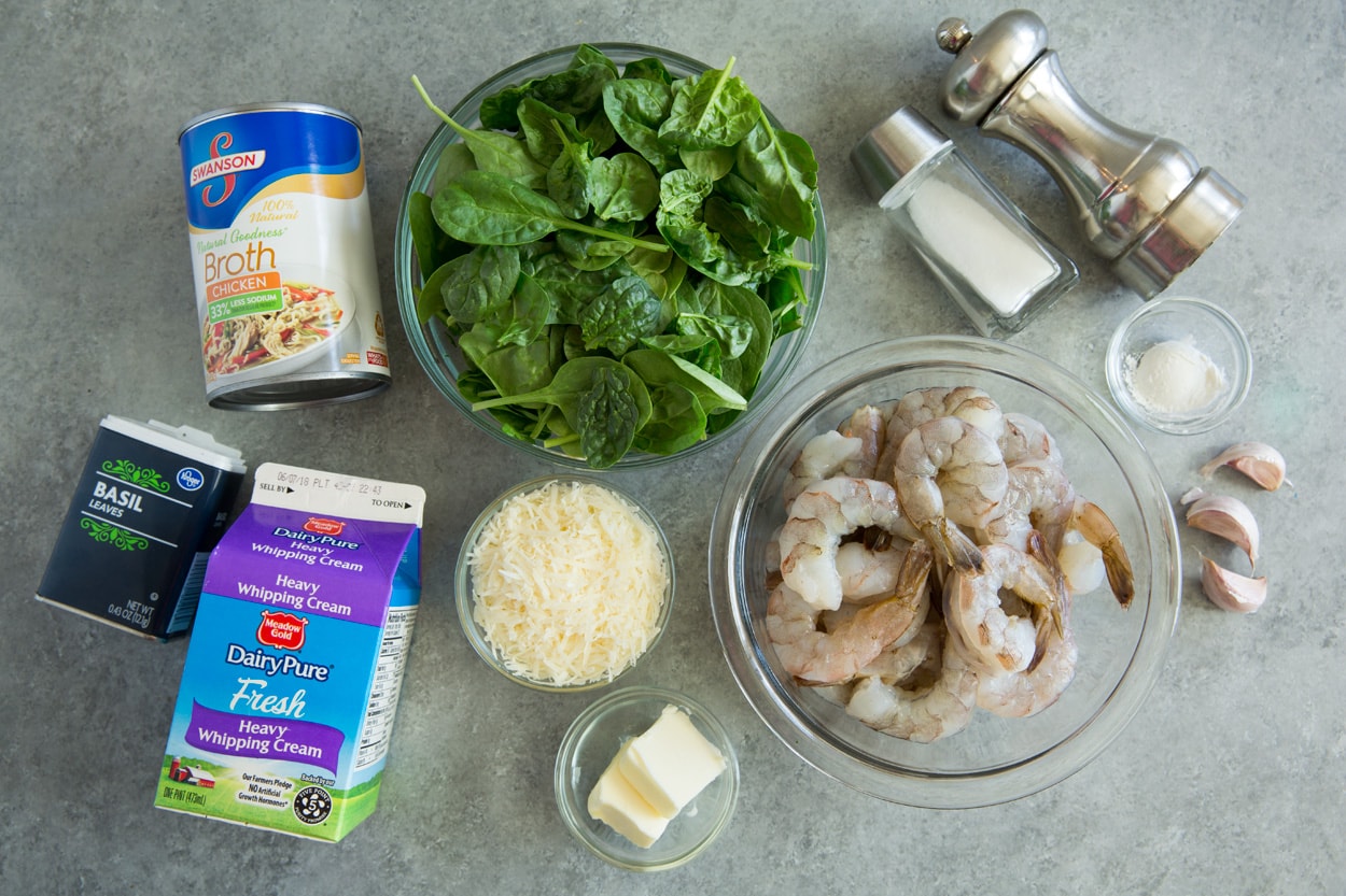 Creamy Parmesan Spinach Shrimp