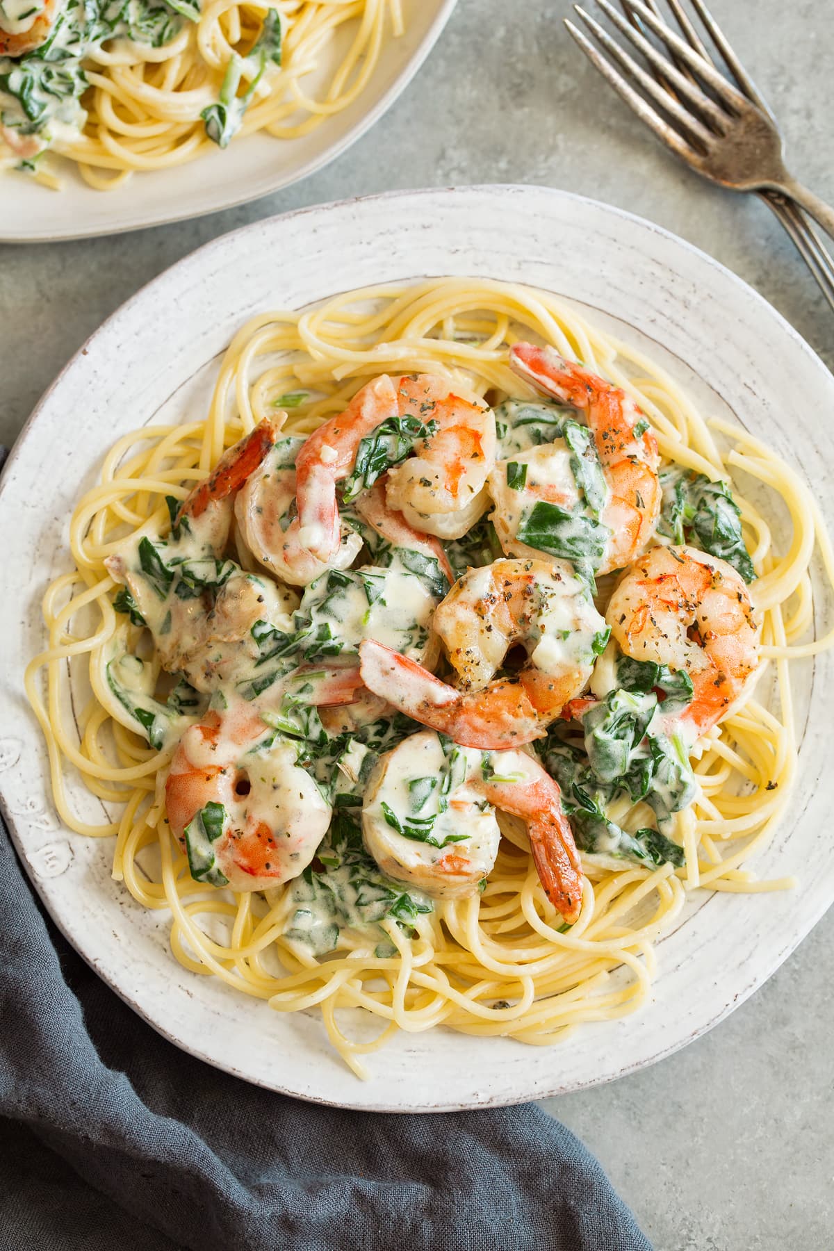 Creamy Parmesan Spinach Shrimp