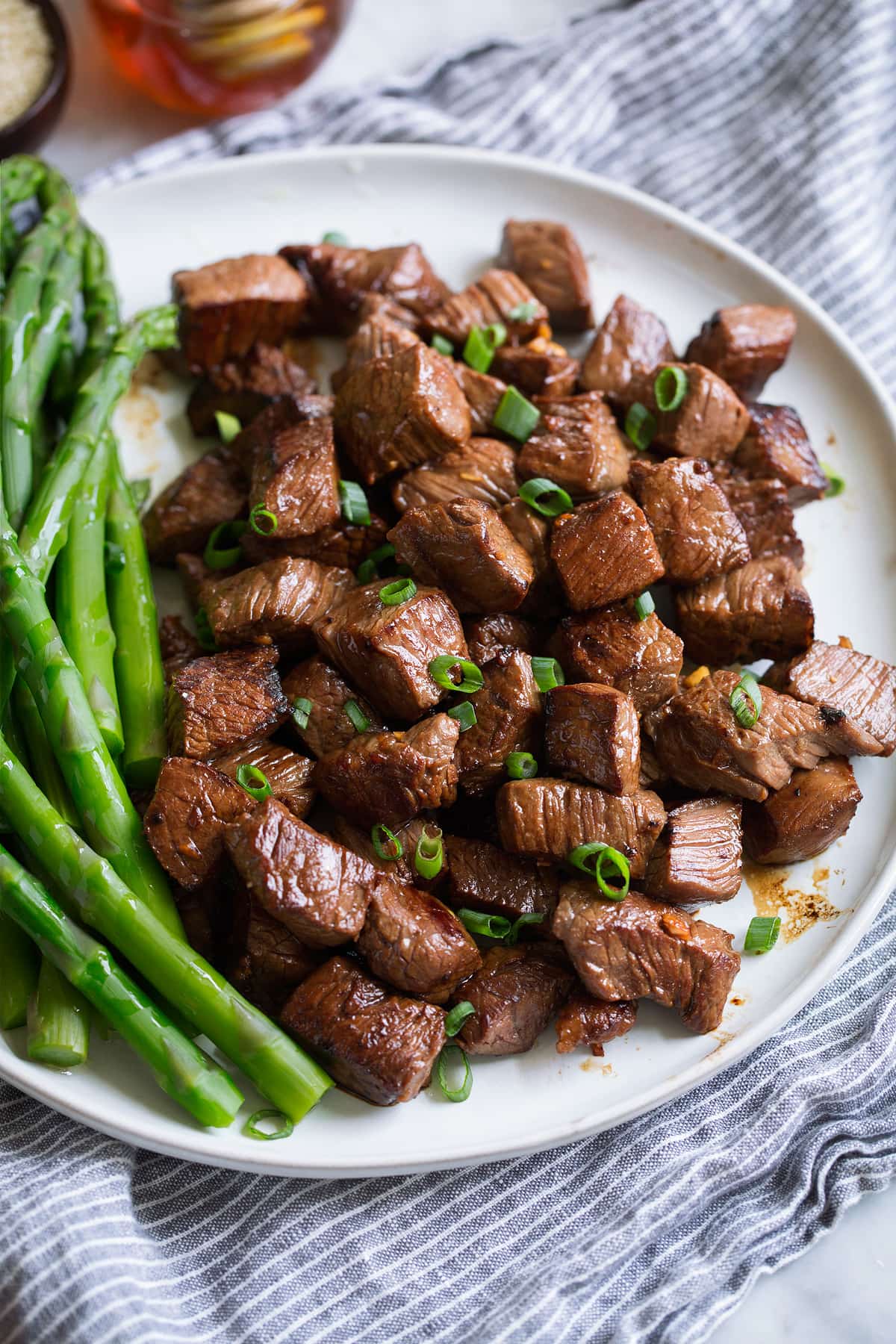 Honey Garlic Steak Bites
