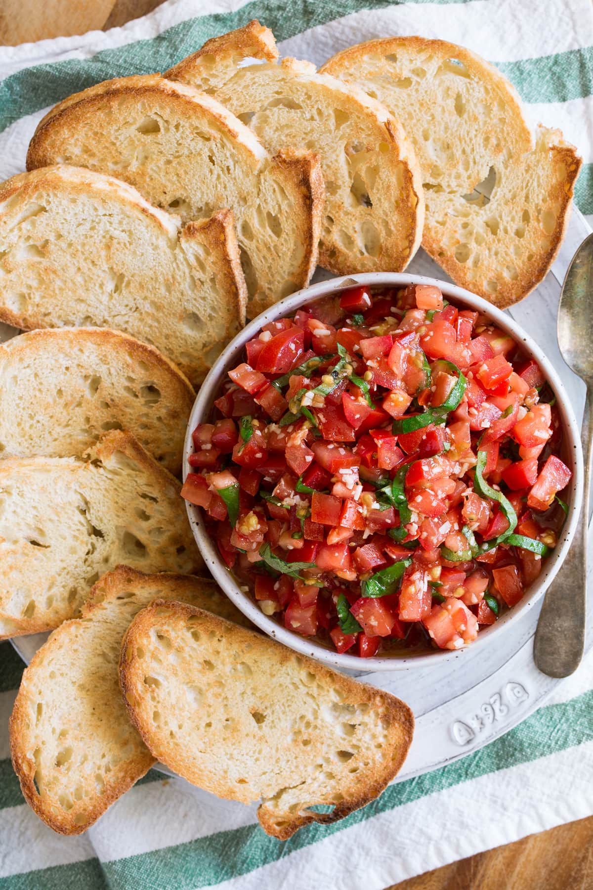 Fresh easy homemade Bruschetta 