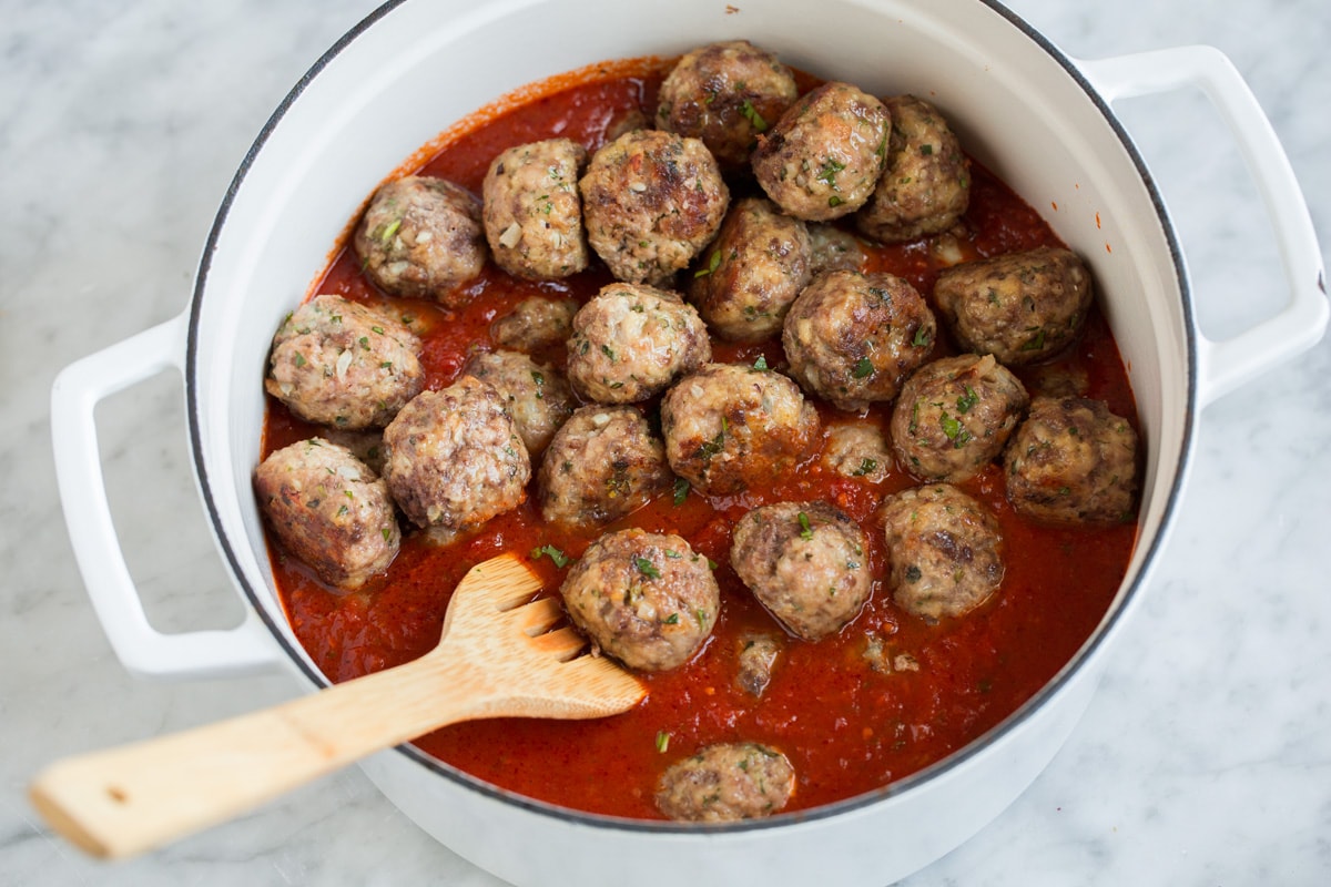 Meatball recipe with marinara