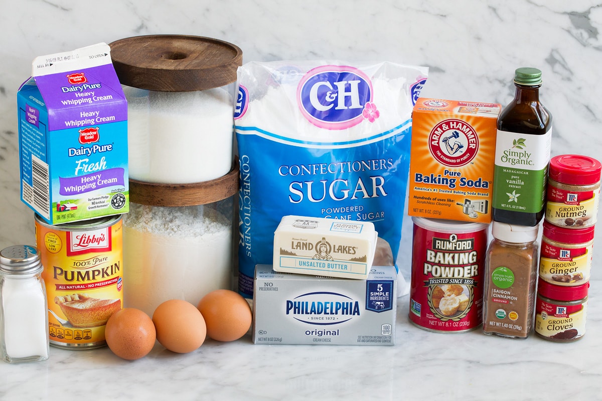 Pumpkin Roll Ingredients