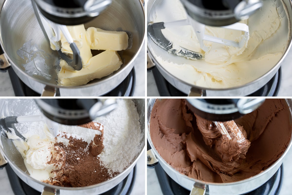 Steps to making chocolate frosting