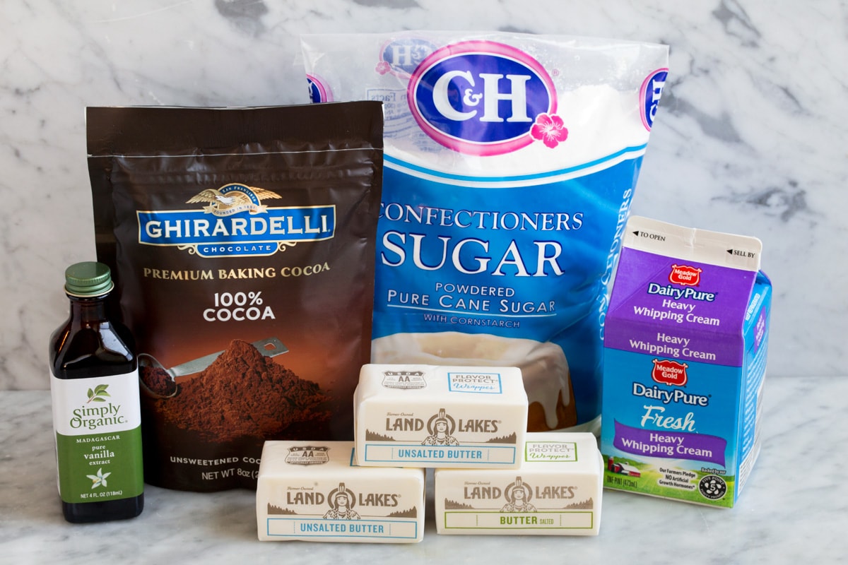 chocolate buttercream frosting ingredients