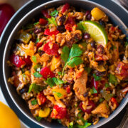 Chicken Fajita Rice Bowl