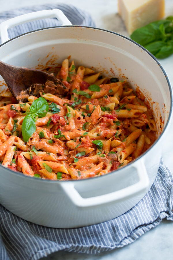Pot full of penne all vodka.