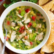 Chicken Soup with Avocado