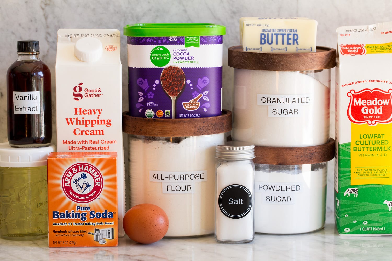 Halloween Cupcakes Ingredients needed for the cupcakes.