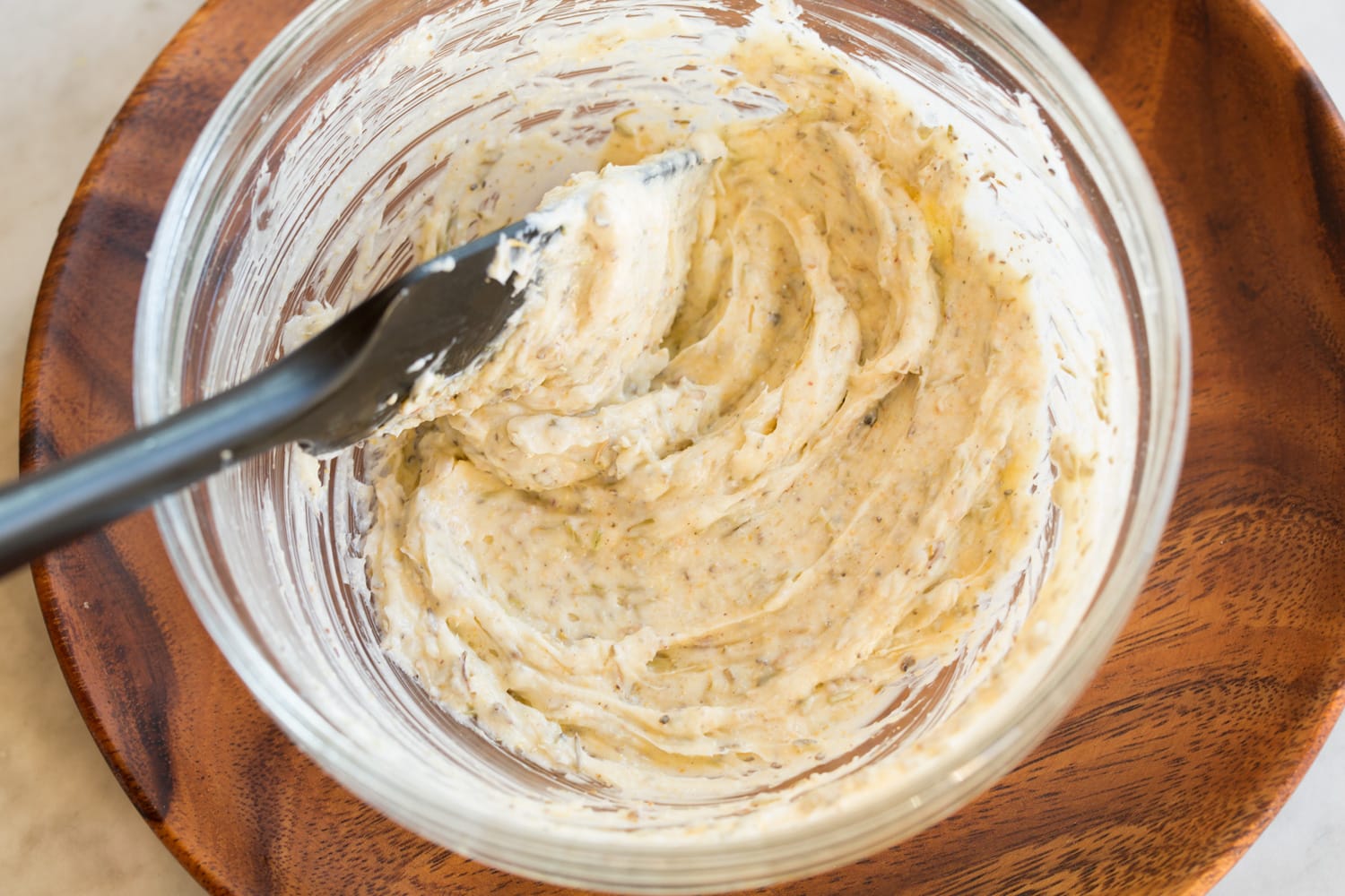 Crockpot Turkey Breast Butter mixture after mixed.